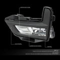 Pair of Chrome Housing Front Fog Lights for Nissan Rogue (2017–2018)