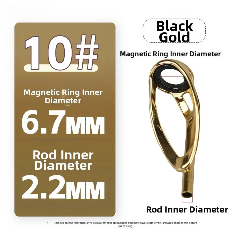 Stainless Steel Tip Top Guide Ring for Fishing Rods (Smooth Line Operation)