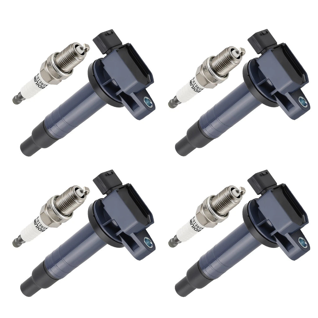 4X Ignition Coil & Spark Plug for Toyota Yaris Prius xA xB Echo (2001–2010) UF316