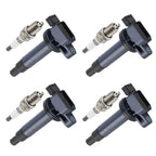 4X Ignition Coil & Spark Plug for Toyota Yaris Prius xA xB Echo (2001–2010) UF316