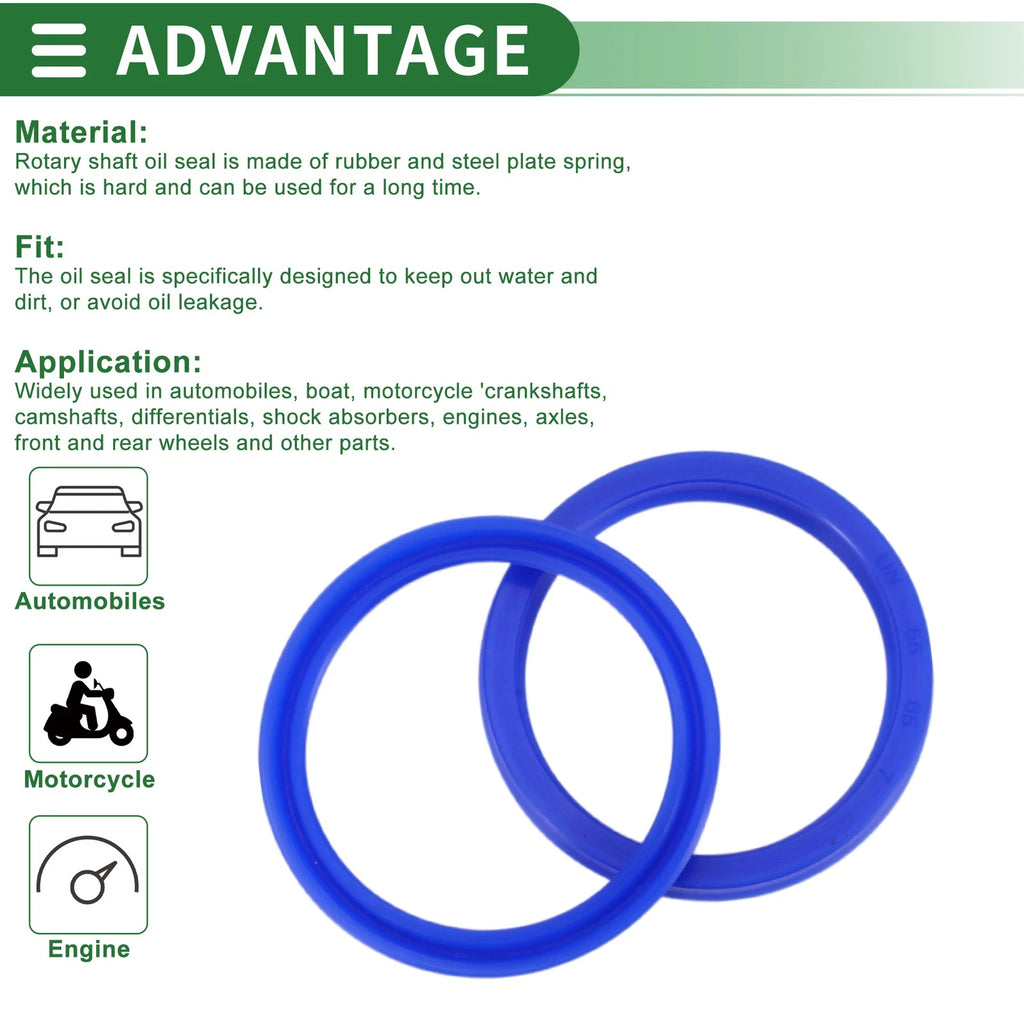 Set of 5 Oil Seal Ring 55x65x7mm for Rotary Shaft (High Pressure)