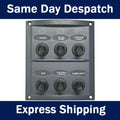 6 Switch Splashproof Switch Panel for Universal Applications (12/24 Volt)