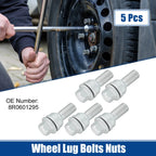 Set of 5 M14x1.5 Wheel Lug Bolts Nuts for Audi A8 Quattro (2011–2020) No. 8R0601295