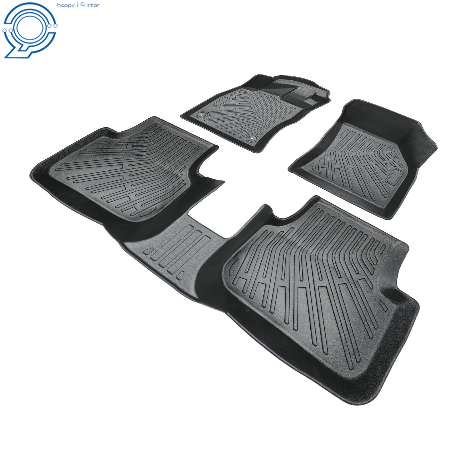 3X Black TPE All-Weather Floor Mats Liner for VW Jetta A7 (2019–2026)