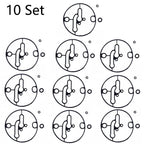 Set of 10 Carburetor Bowl Gaskets for Nikki B&S (N/A) 698781 796184 799727