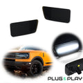 Smoked White LED Front Side Marker Lights for Ford Bronco Sport (2021–2024)