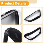 1 Pc Headlight Lens Cover for Audi Q5 (2021–2022) Clear Black