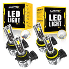 Set of 4 LED Headlight Bulbs for H11/9005 (6500K)