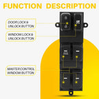 Power Window Switch DWS1979 for Kia Optima (2011–2013) Front Driver