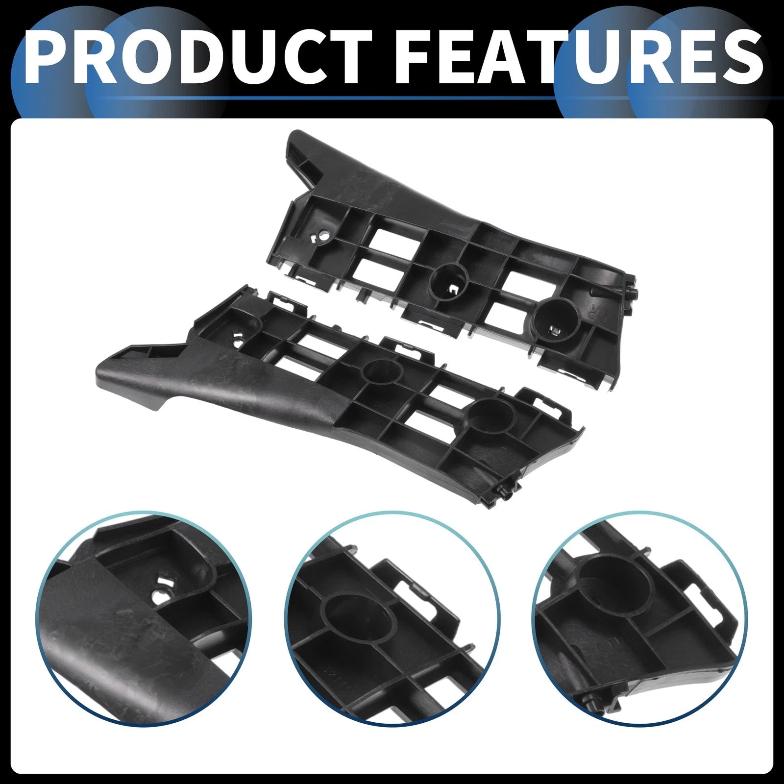 1 Pair Front Bumper Retainer Bracket No. 5211547020 for Toyota Prius (2010–2015)