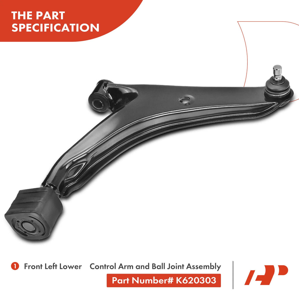 Front Lower Control Arm with Ball Joint for Chevrolet Metro Pontiac (1989–1997)