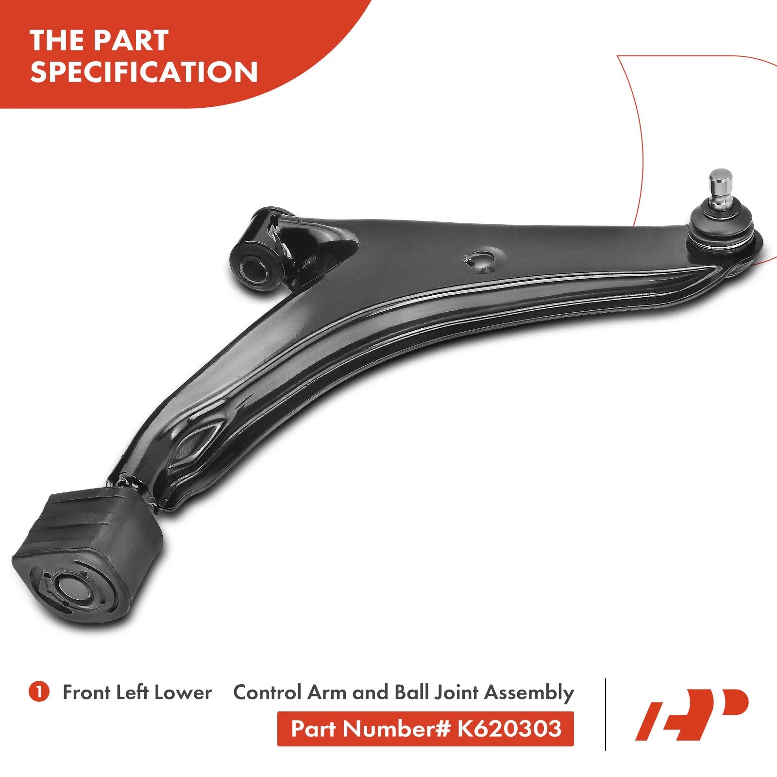 Front Lower Control Arm with Ball Joint for Chevrolet Metro Pontiac (1989–1997)