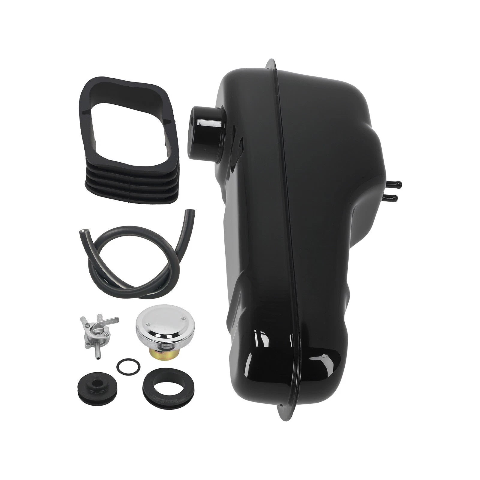 Black Gas Tank with Cap for Honda CT70 (1977-1982)
