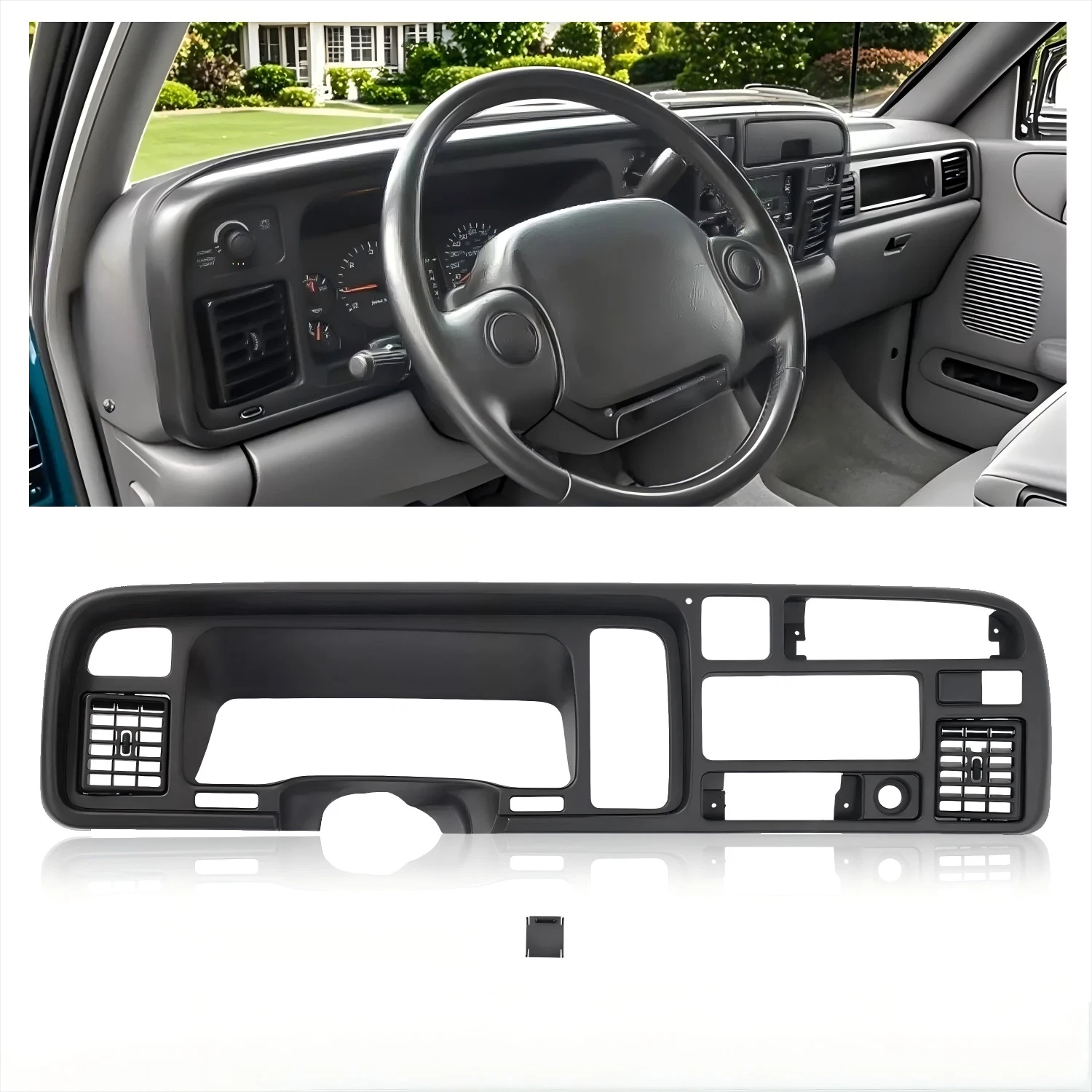Dashboard Bezel Radio Panel with Vent for Dodge Ram 1500/2500/3500 (1994–1997)