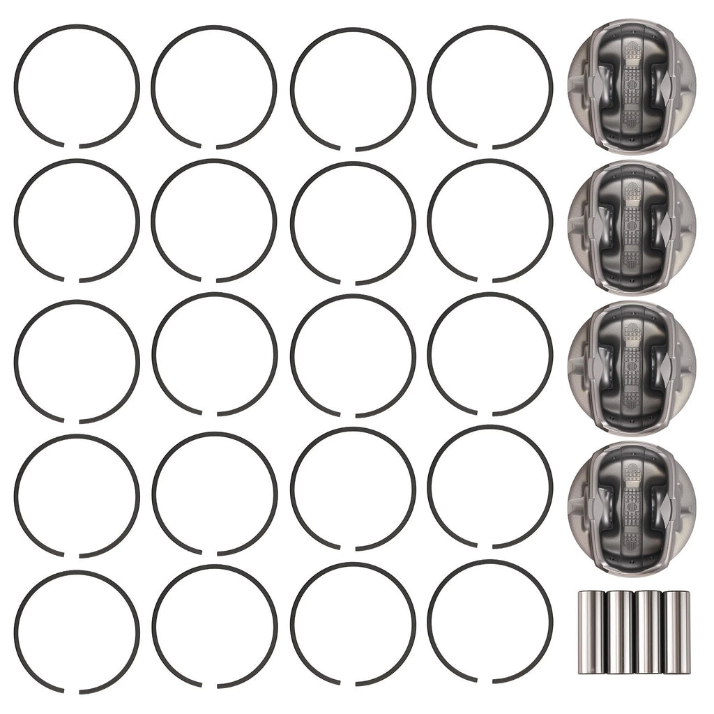 4 Piston & Ring Kit for Hyundai Kia Accent Rio 1.6L (2012–2016)
