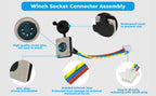 Socket Connector for XRC Winch (Gen2 97495 97412 97495-59) w/ Rubber Plug