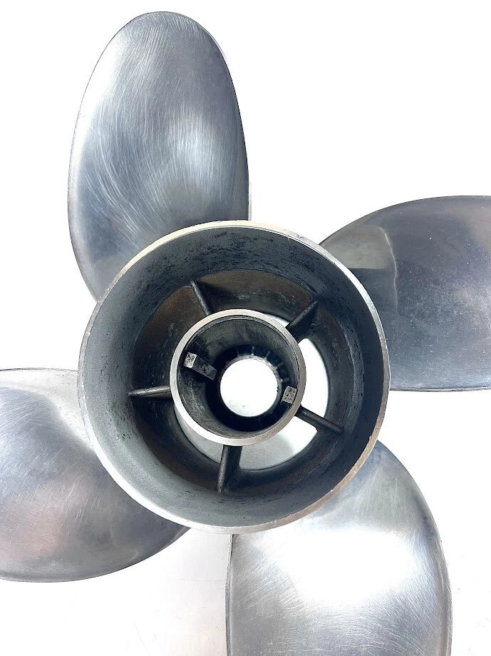 Set of 4 Stainless Steel Propellers for Powertech CLU200OFS4L13P (15 1/4 x 13)