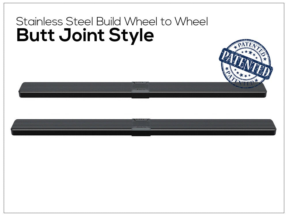 Running Boards 6in Black for Dodge Ram 1500 2500 3500 Mega Cab (2006-2008)