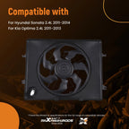 Cooling Fan for Hyundai Sonata (2011–2014) & Kia Optima (2011–2013)