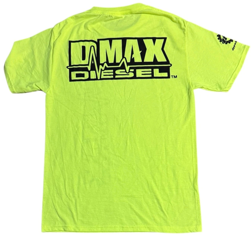 DMAX Diesel T-Shirt for DMAX (2010–2023) - Neon Yellow, Short Sleeve, Medium