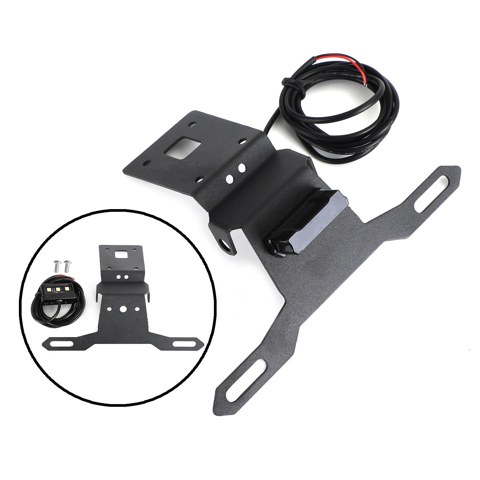 License Plate Holder Frame Bracket for Kawasaki ZX-6R (2019–2021)