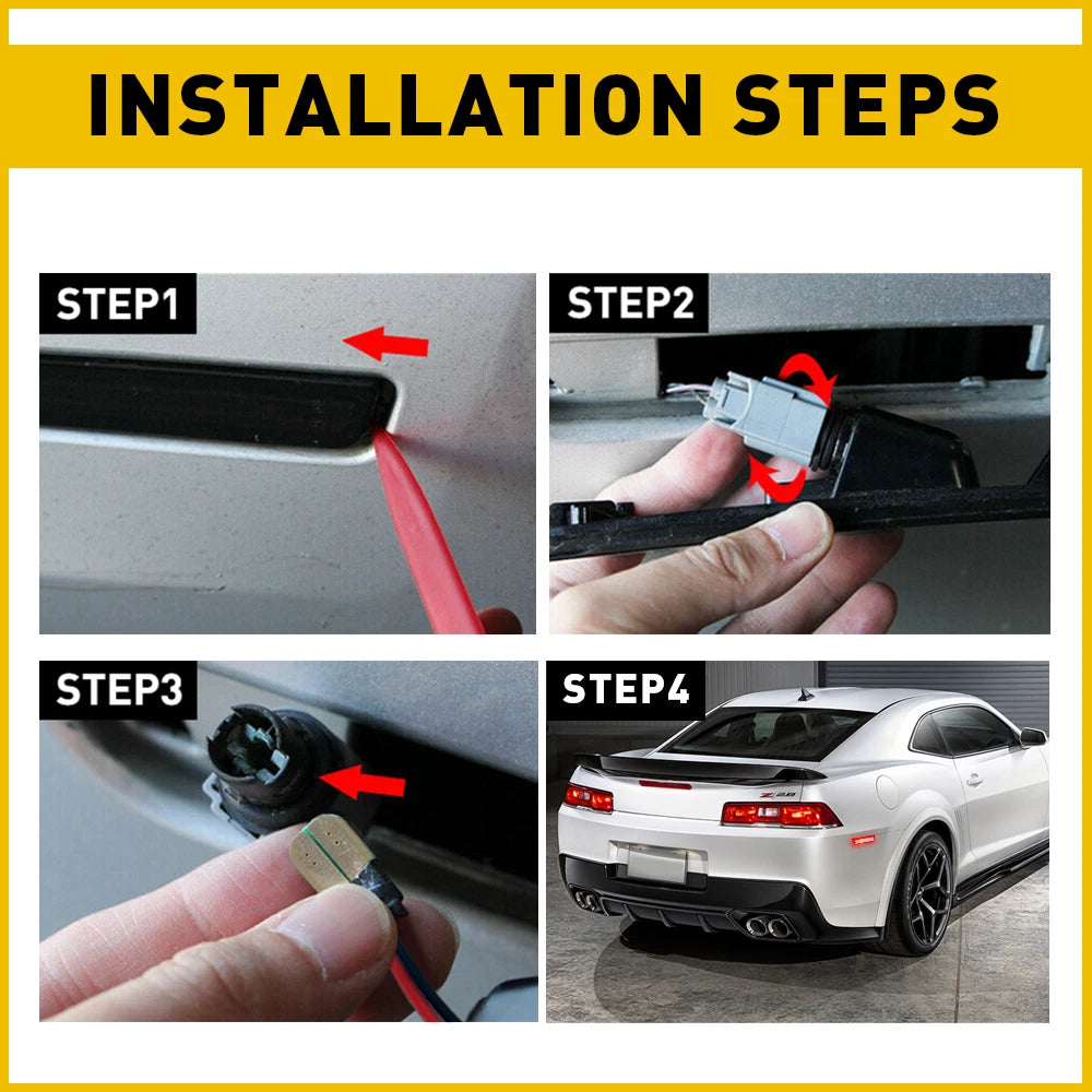 Smoked LED Side Marker Lights for Chevrolet Camaro (2010–2015) 92246253 92246252