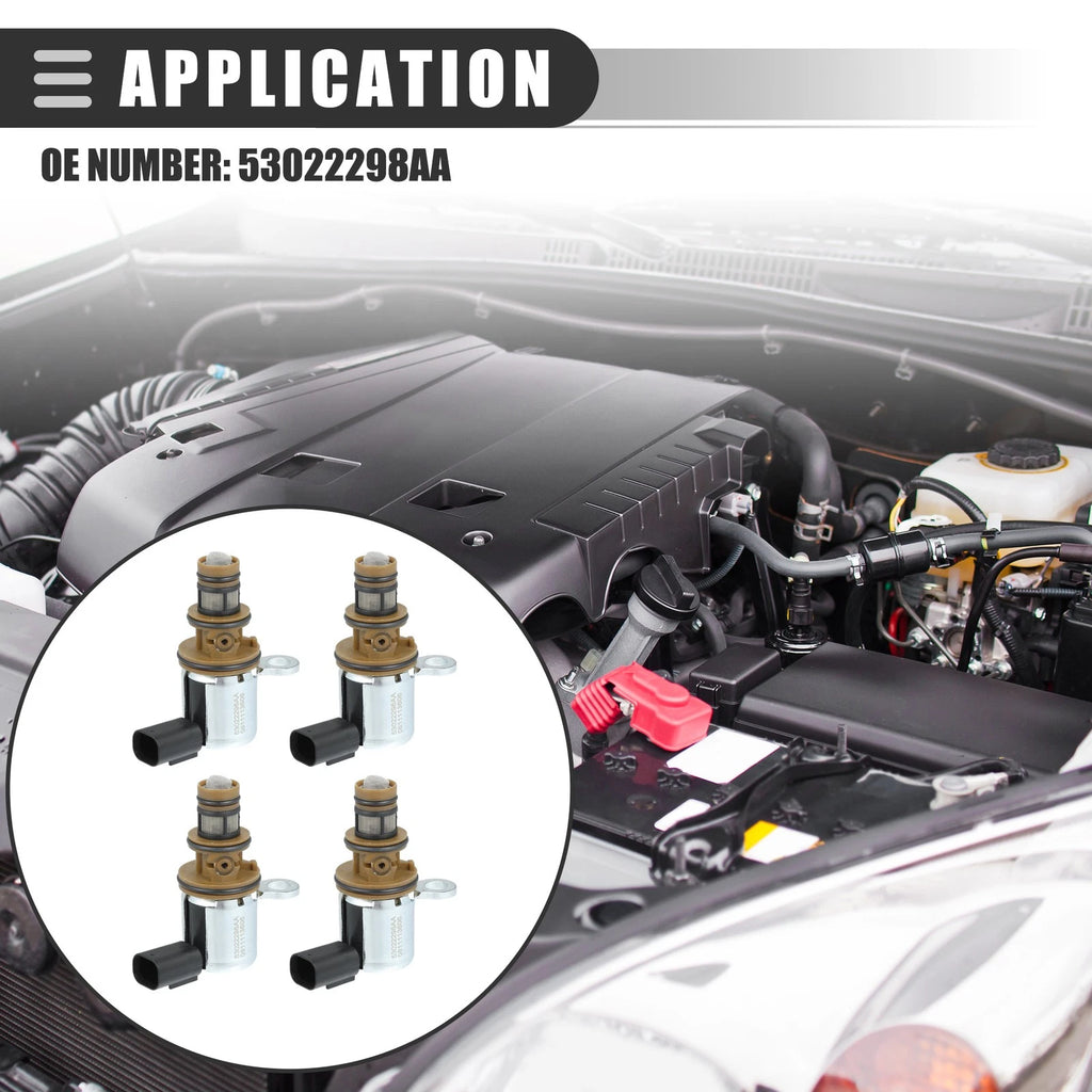 Set of 4 Multiple Displacement Solenoid for Dodge Ram (No. 53022298AA)