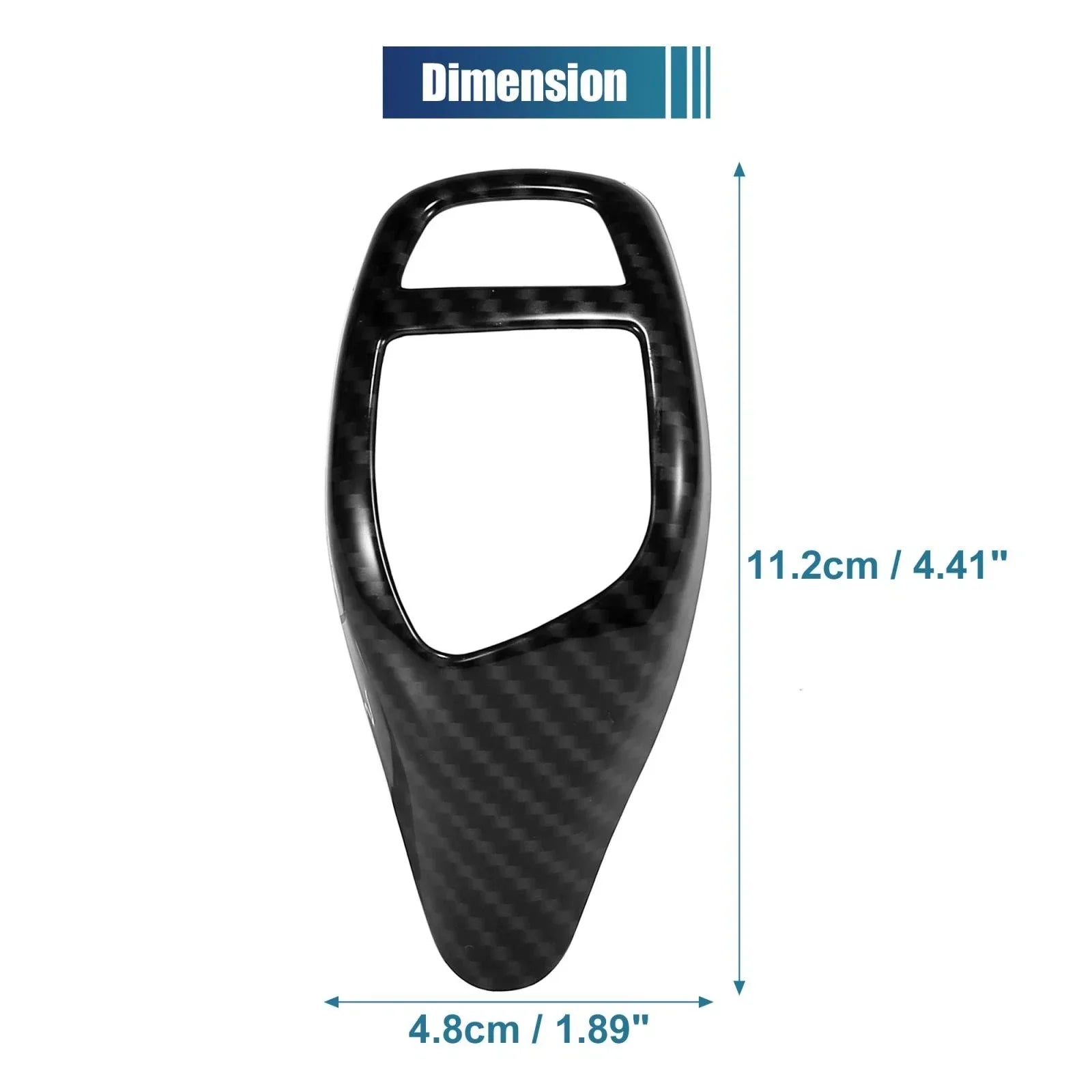 ABS Gear Shift Knob Panel Cover - Carbon Fiber Pattern Sticker for BMW X5 X6