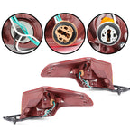 Set of 2 Halogen Red Tail Lights for Toyota RAV4 (2013-2015)