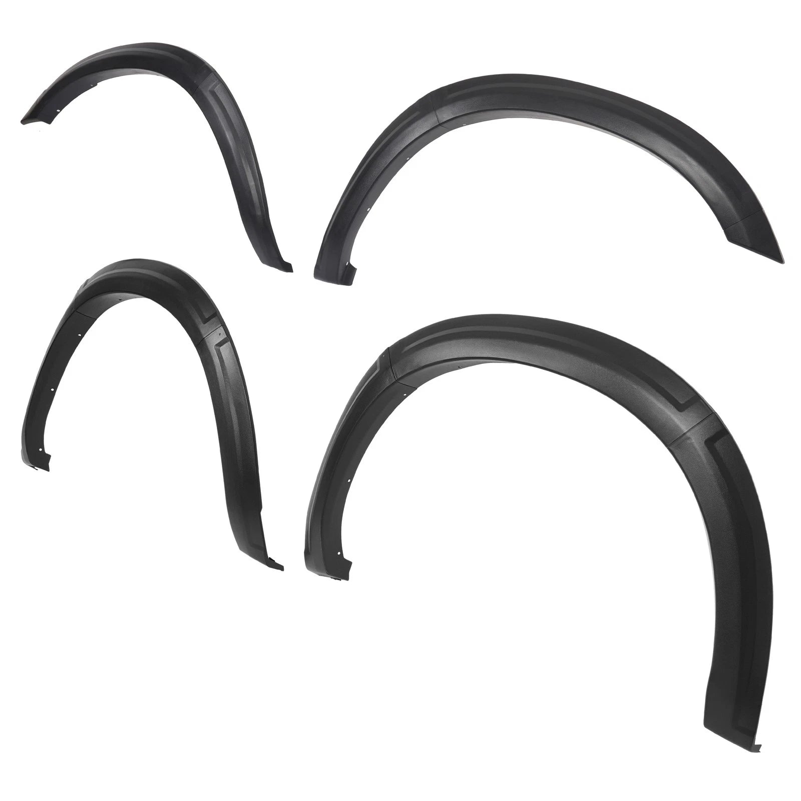 Fender Flares Set of 4 Textured Black PP for Dodge Ram 2500 3500 (2010–2018)