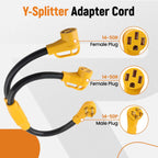 2X NEMA 14-50R RV Adapter Power Cord for RVs