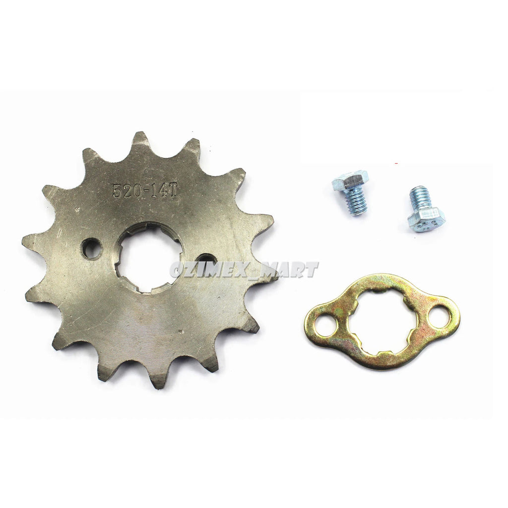 14 Tooth Front Engine Sprocket for Honda ATV Dirt Bike Go Kart (520)