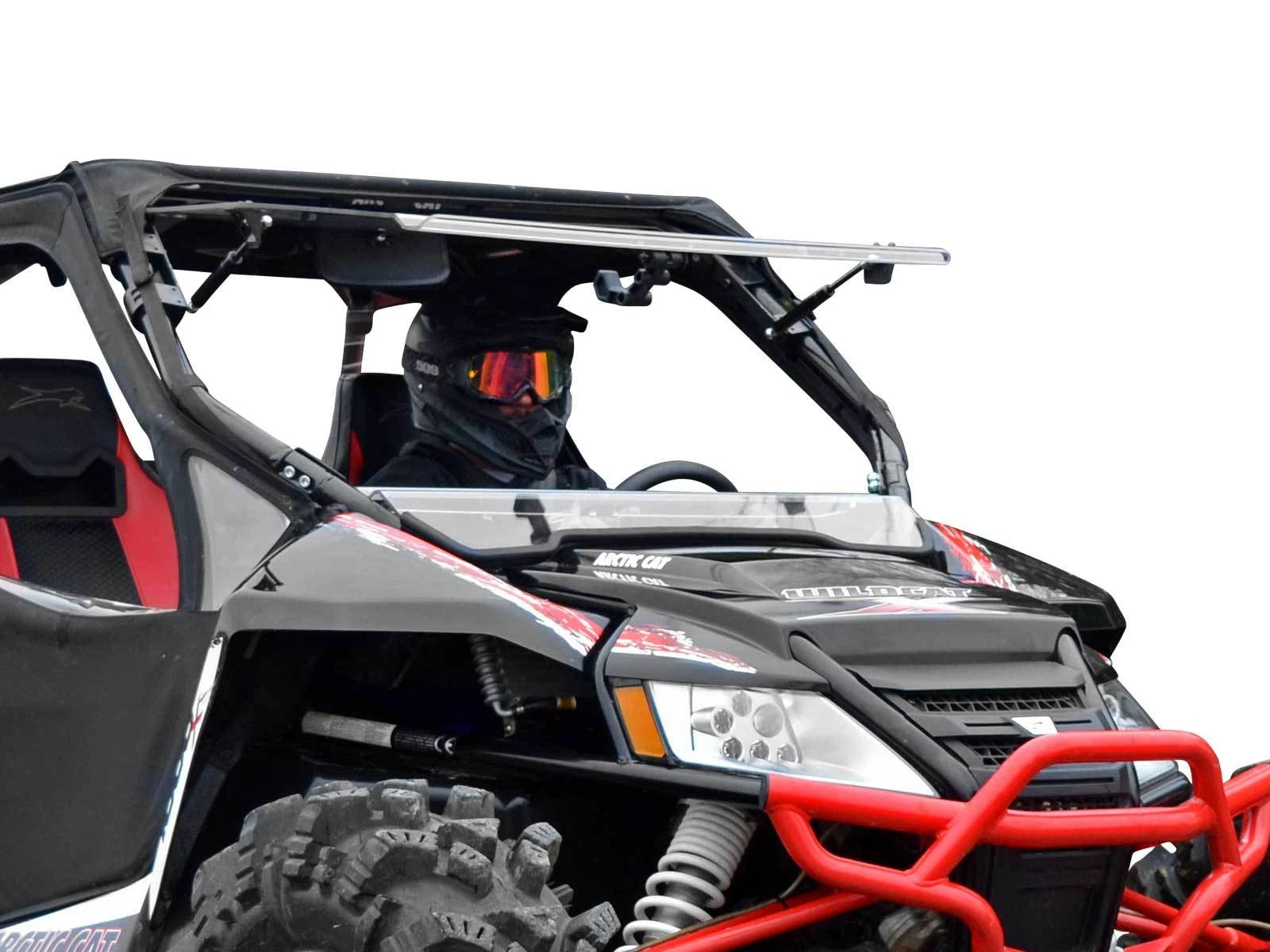 Scratch Resistant Flip Windshield for Arctic Cat Wildcat 1000 (2013–2020)