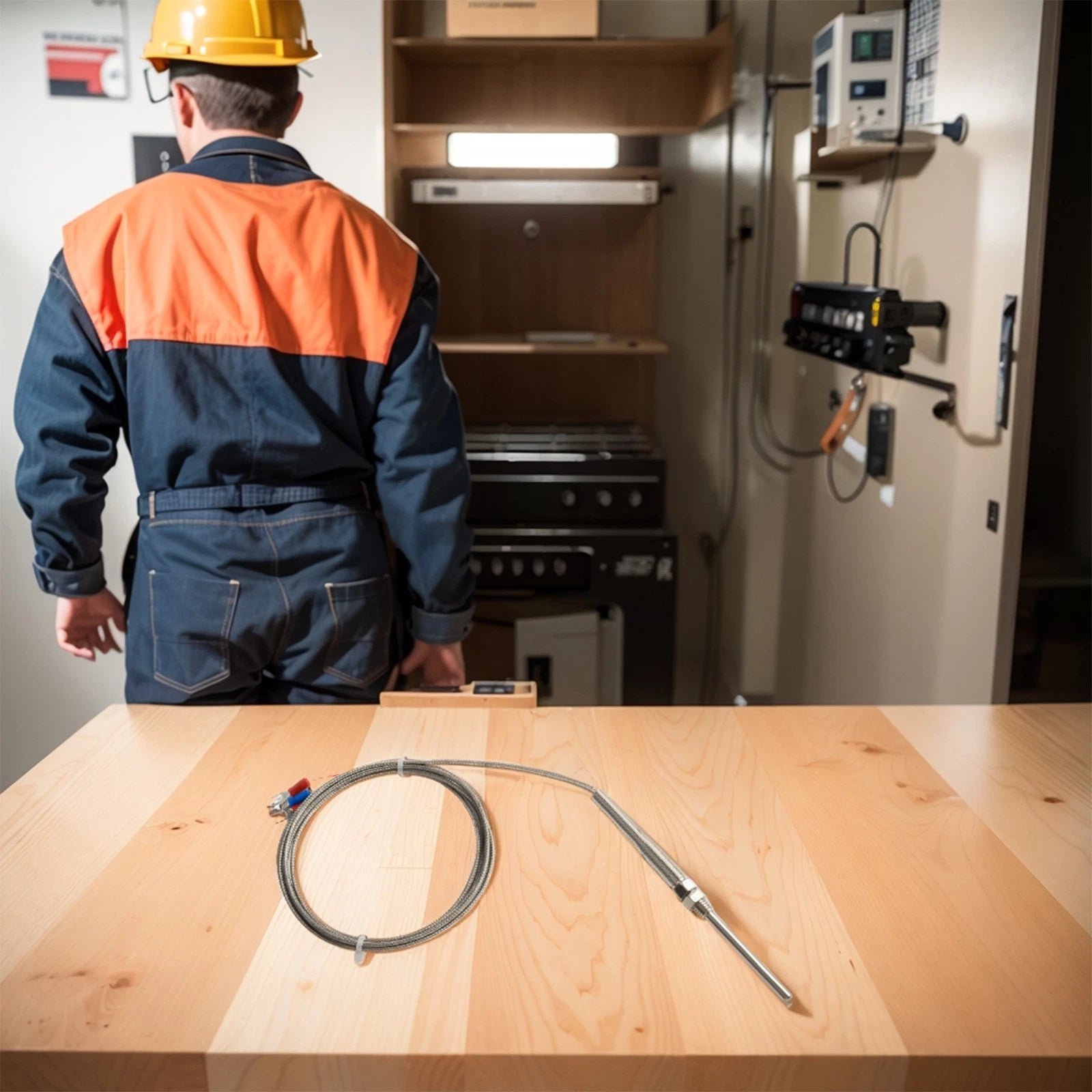 Thermocouple with Stainless Steel Probe for Accurate Temperature Measurement