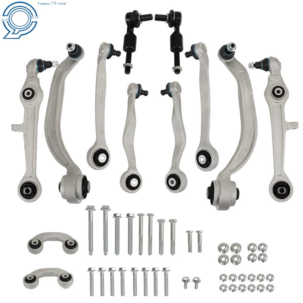 Set of 2 Front Upper & Lower Control Arms for Audi A4 Quattro (2000-2004)
