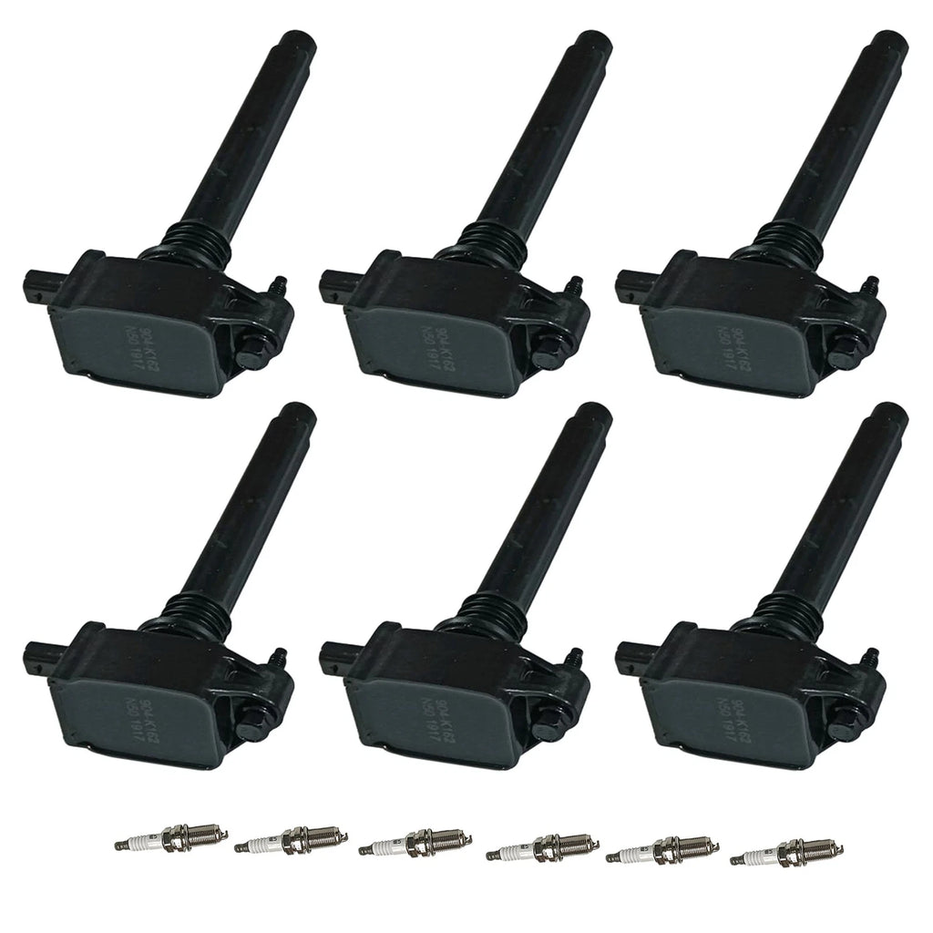 6X Ignition Coil & Iridium Spark Plug for Chrysler Jeep Dodge Ram (2011-2021)
