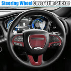 Steering Wheel Trim Set for Dodge Charger Challenger 2015-2020 Red