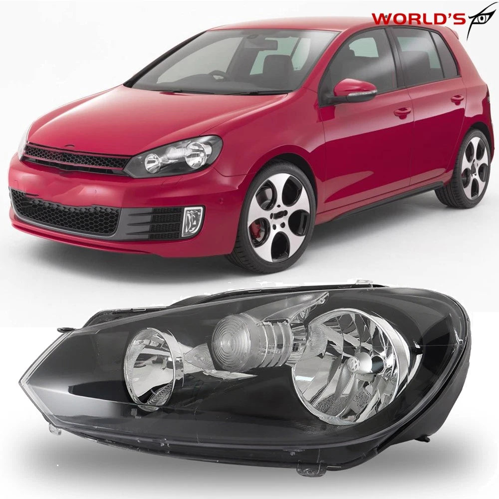 Left Side Halogen Headlight for VW Golf/Jetta MK6 Wagon (2010–2014)
