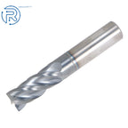 4 Flute Solid Carbide End Mill for AlTiN Coated 1/2" x 1-1/4" x 3"