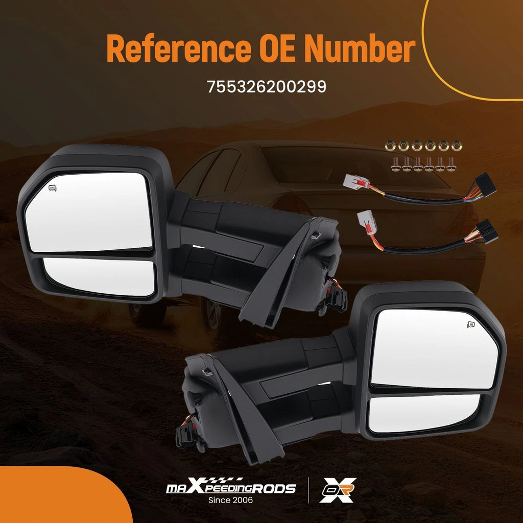 Right Rear View Mirror for Ford F150 (2015-2018) LED Arrow