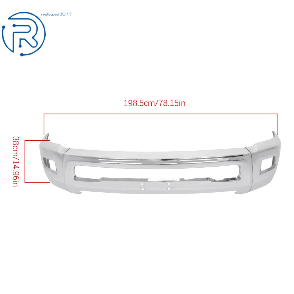 Chrome Split Front Bumper Assembly for Dodge RAM 2500 3500 (2010-2018)