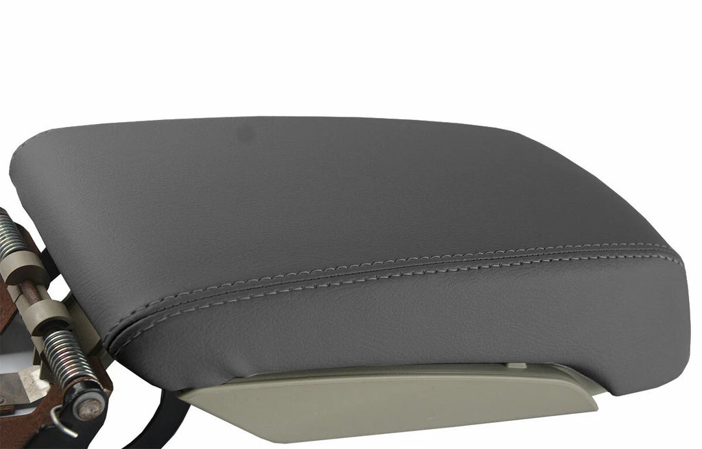 Console Lid Pull Over Cover Leather for Subaru Legacy (2010–2014) Gray