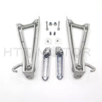 Rear Set Foot Peg Bracket for Yamaha YZF R6 (2006–2012) - Silver Polished