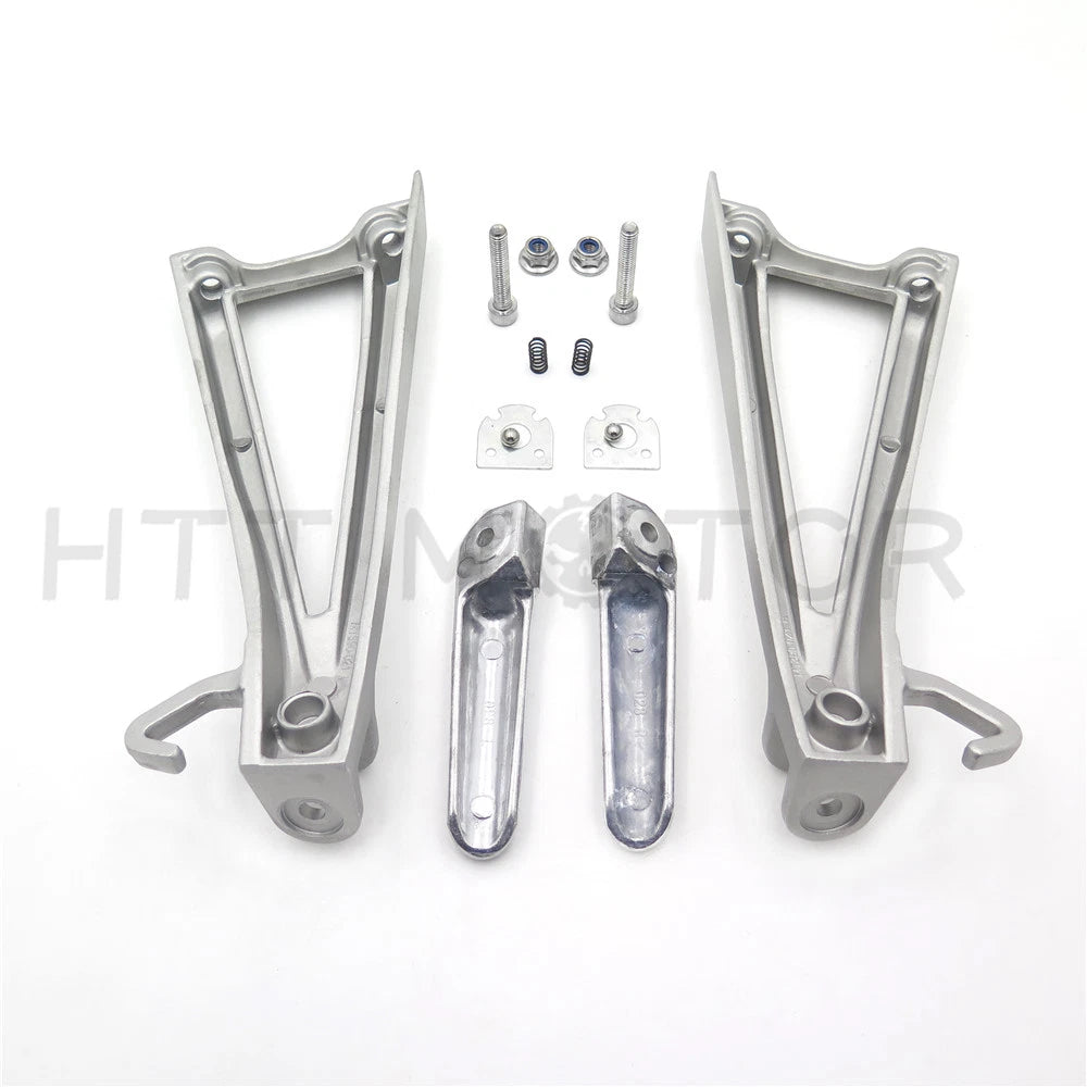 Rear Set Foot Peg Bracket for Yamaha YZF R6 (2006–2012) - Silver Polished