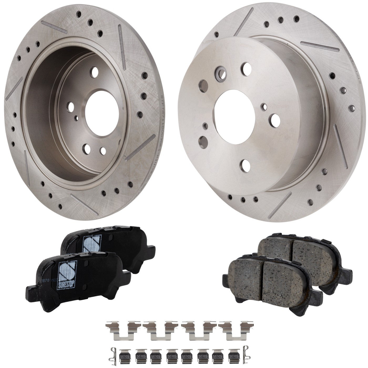 Rear Brake Disc and Pad Kit for Toyota Solara Avalon Camry (2005–2006)