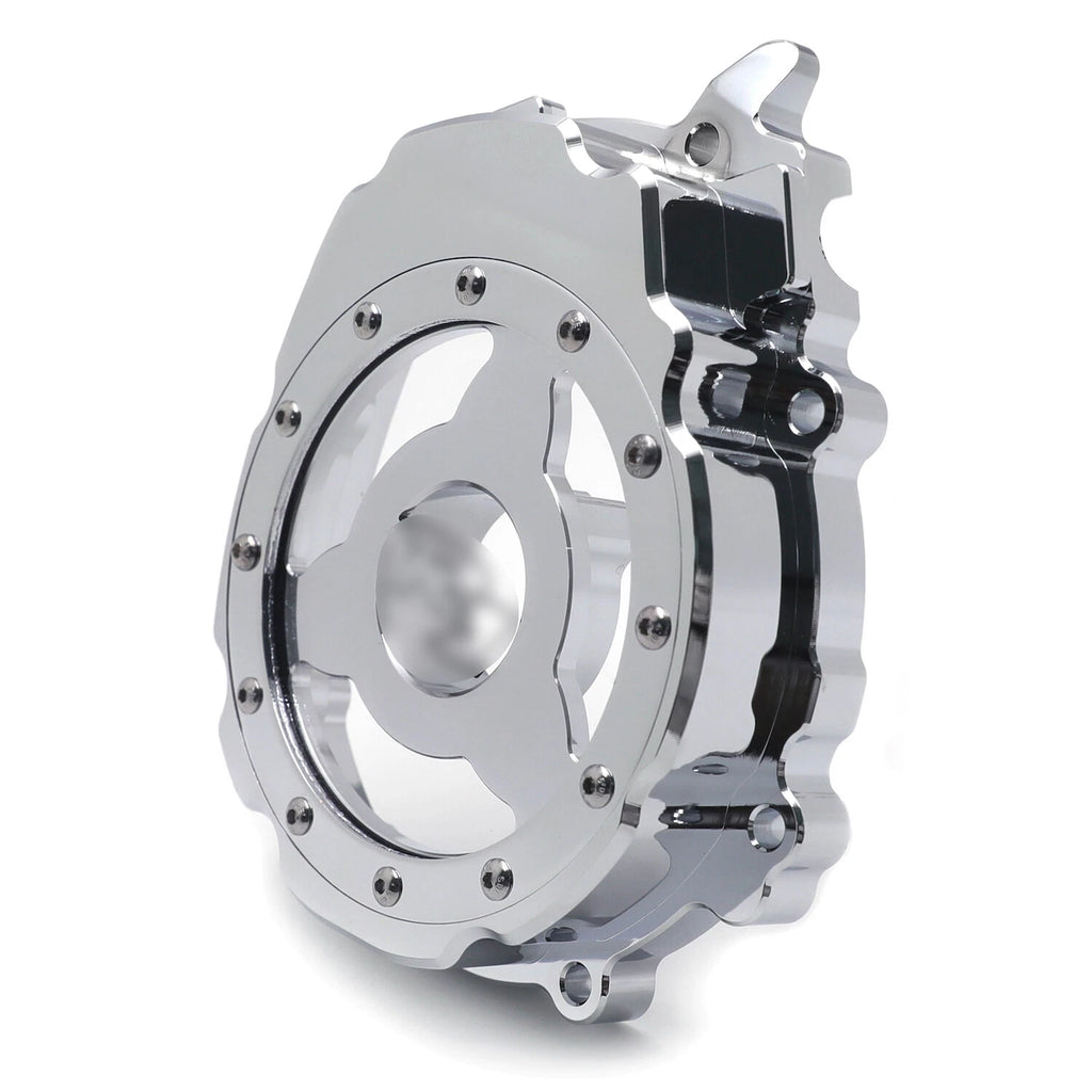Chrome Clear Left Engine Stator Crankcase Cover Guard for Yamaha YZF-R1 (2015–2024)