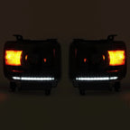 HECASA LED Headlight Projector for GMC Sierra 1500 (2014–2018), 2500/3500HD (2015–2019)