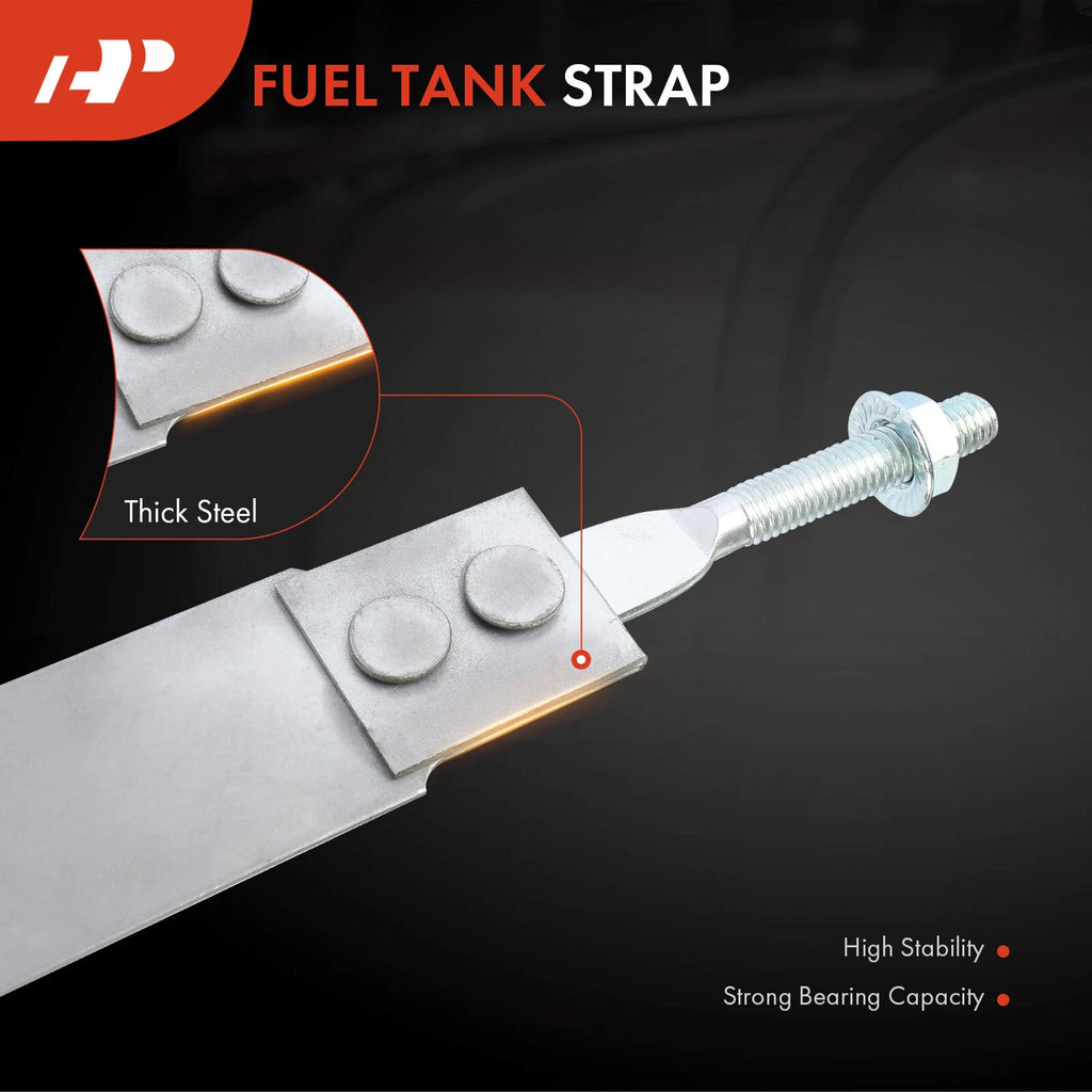 2X Steel Fuel Tank Straps for Chevrolet P20 P30 (1981–1999)