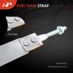 2X Steel Fuel Tank Straps for Chevrolet P20 P30 (1981–1999)