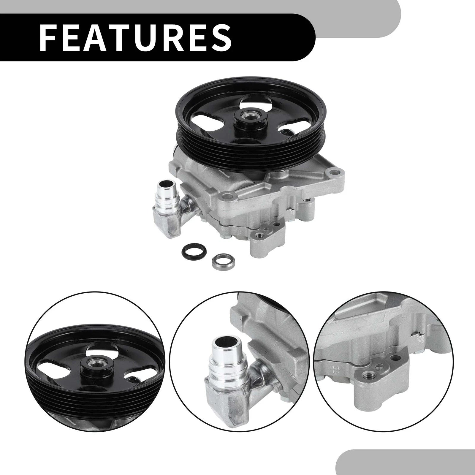 1 Pc Power Steering Pump with Pulley No.0024664601 for Mercedes-Benz ML320 (1998–2005)